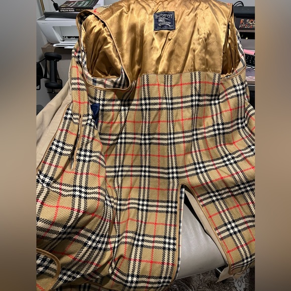 ❌SOLD❌Vintage Oversized BURBERRY Nova Check British Khaki Trench - Mint! - Picture 15 of 16